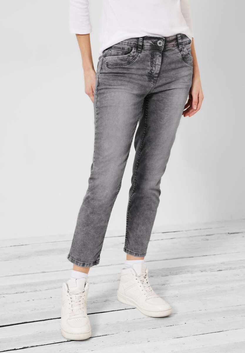 Jeans in Grey - Woman - Cecil Womens JEANS GOOFASH