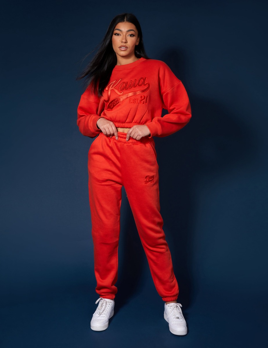 Joggers in Red for Women by Public Desire GOOFASH