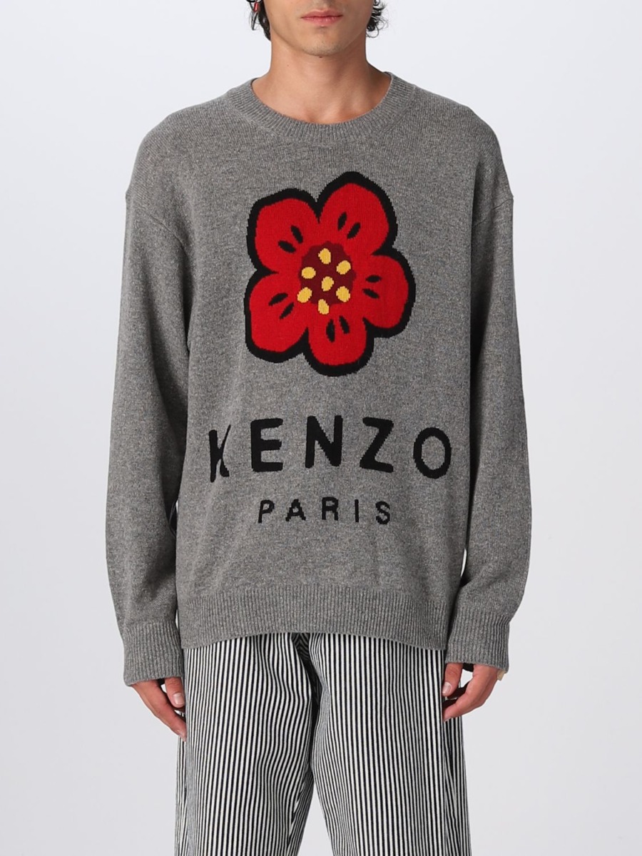 Kenzo - Gent Jumper in Grey by Giglio GOOFASH