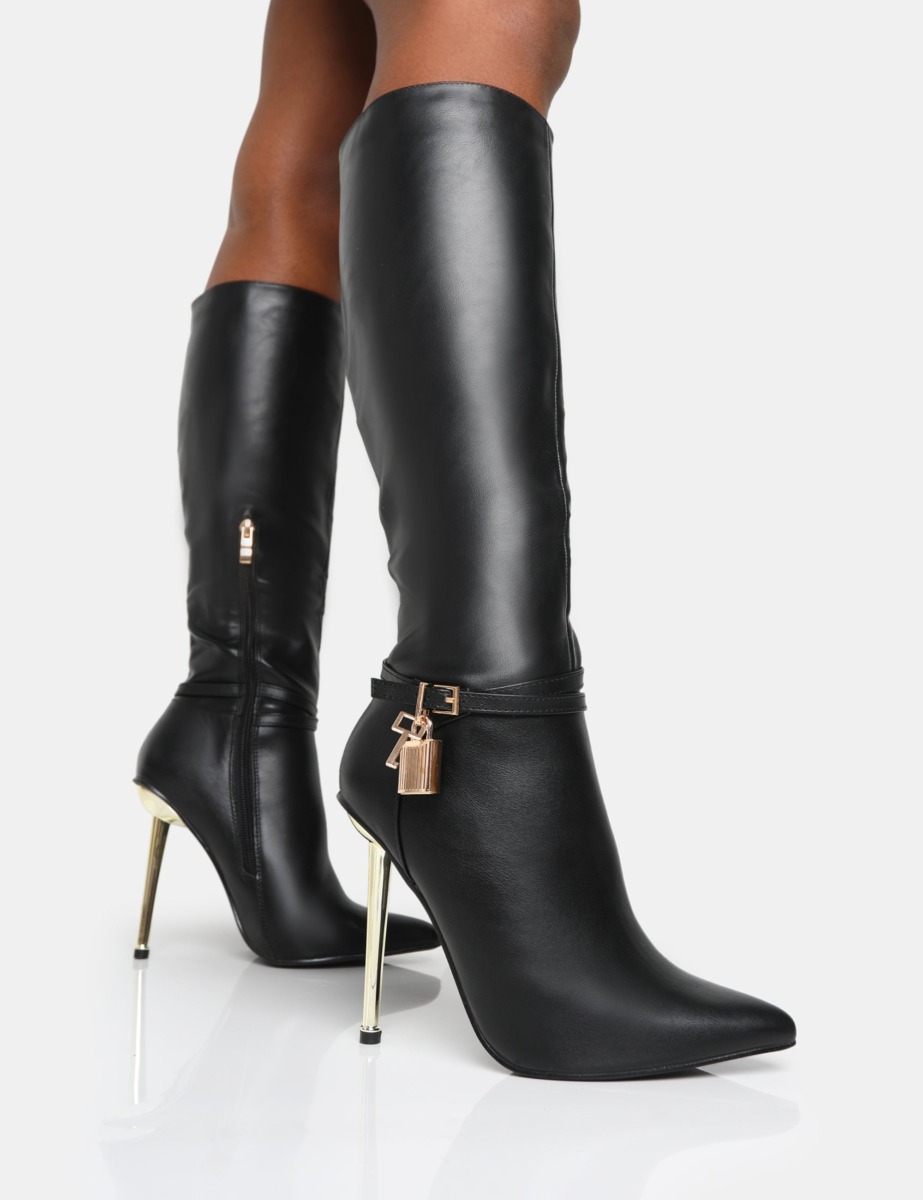 Knee High Boots in Black for Woman at Public Desire GOOFASH
