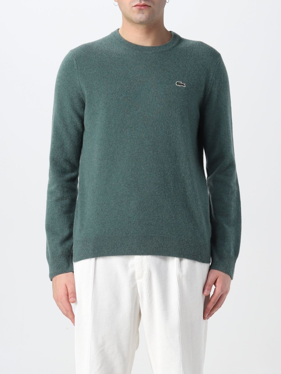 Lacoste Man Jumper in Green by Giglio GOOFASH