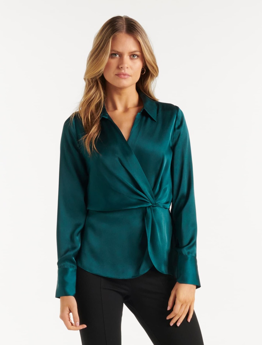 Ladies Blouse Green from Ever New GOOFASH