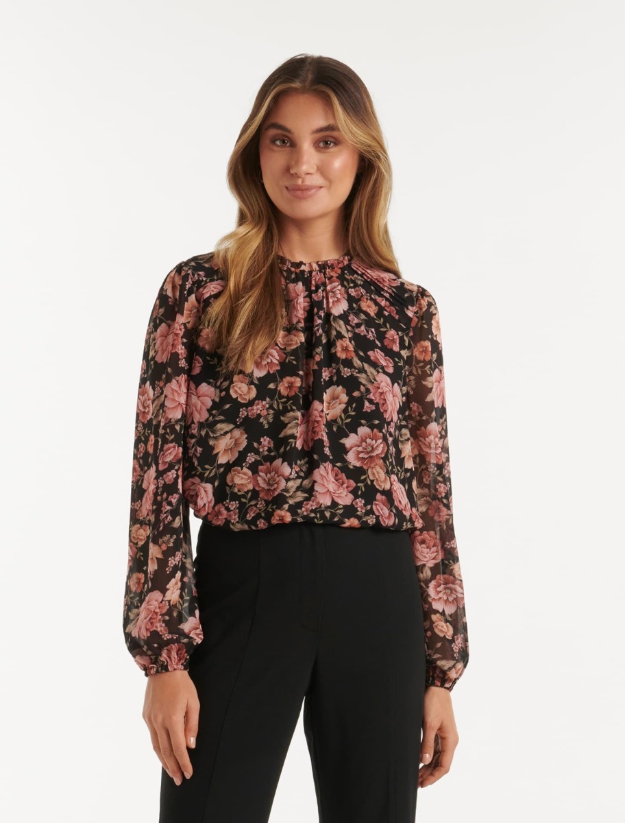 Ladies Blouse in Florals from Ever New GOOFASH