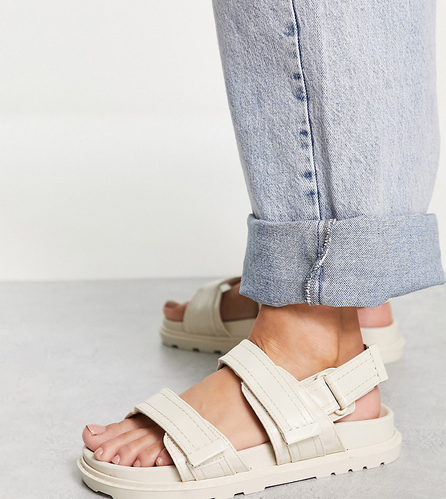 Ladies Flat Sandals - White - Asos GOOFASH