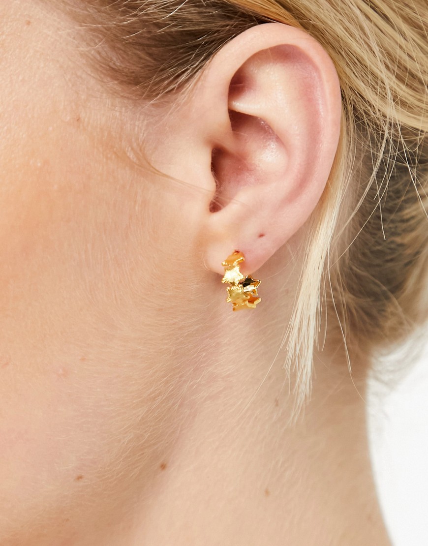 Ladies Gold Earrings by Asos GOOFASH