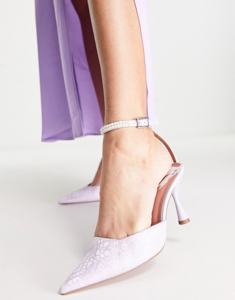 Ladies Purple High Heels by Asos GOOFASH