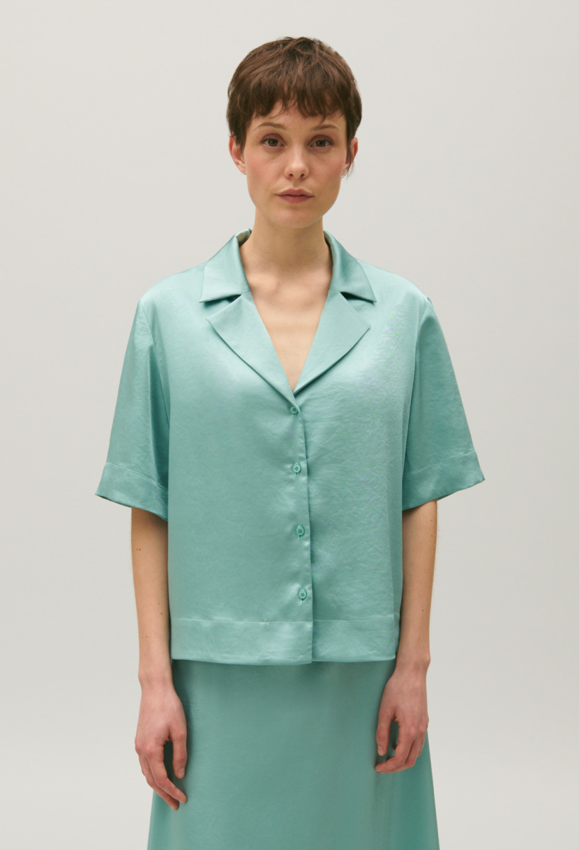 Ladies Shirt Green by Claudie Pierlot GOOFASH