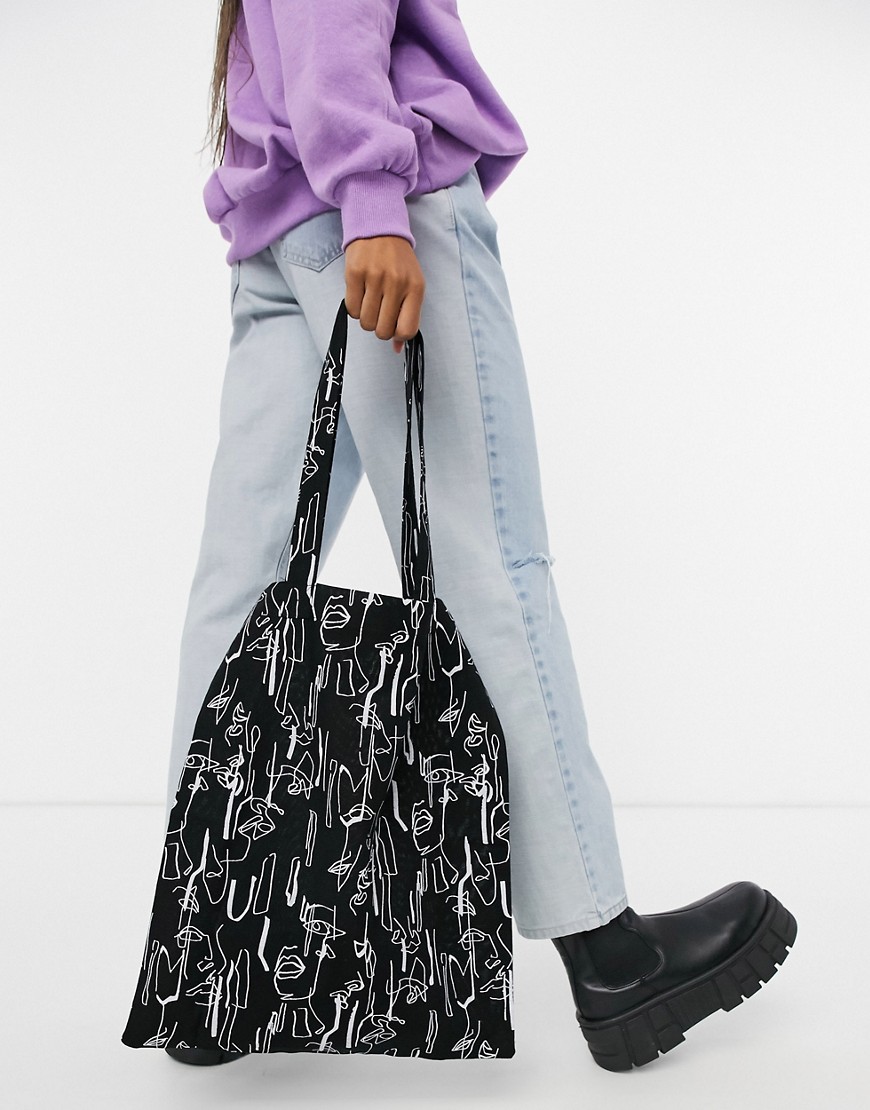 Ladies Shopper Bag in Black Asos GOOFASH