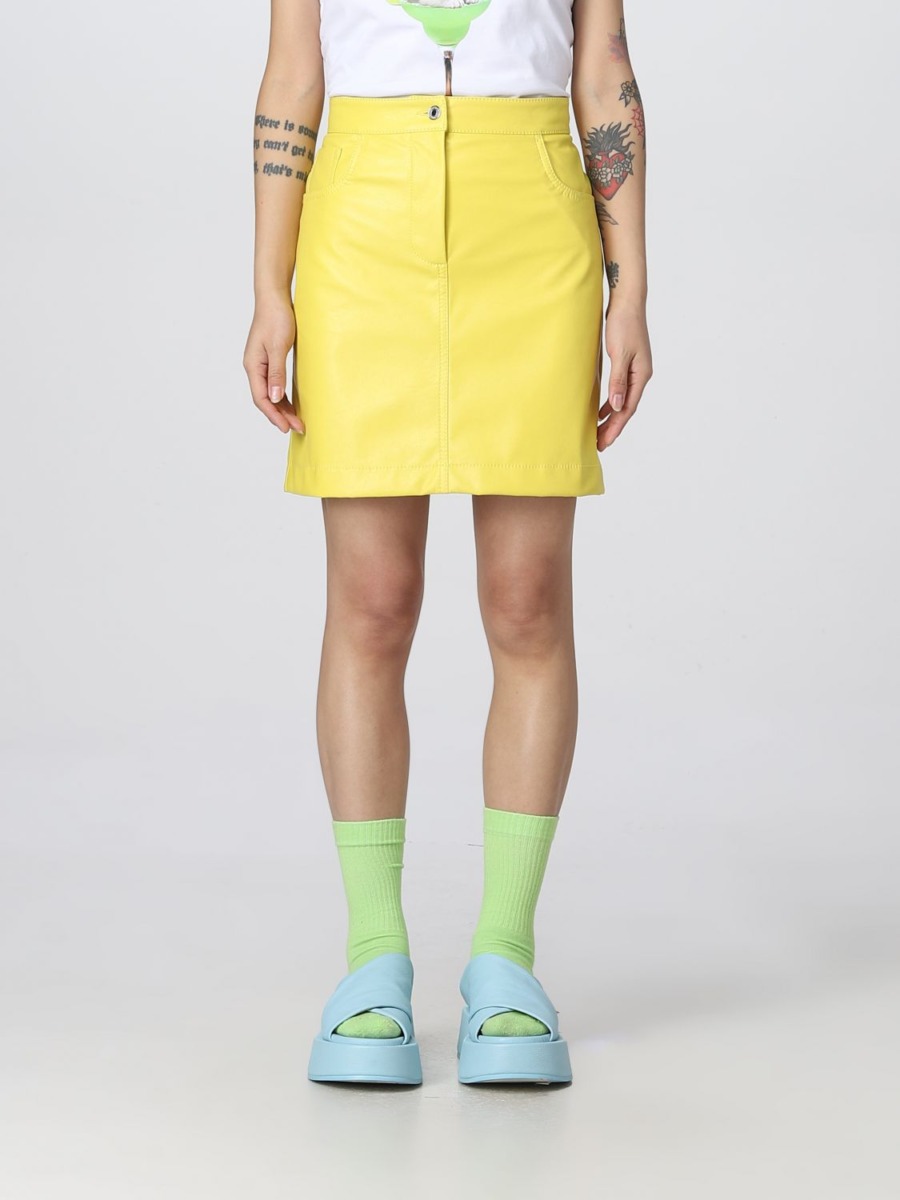 Ladies Skirt in Yellow at Giglio GOOFASH