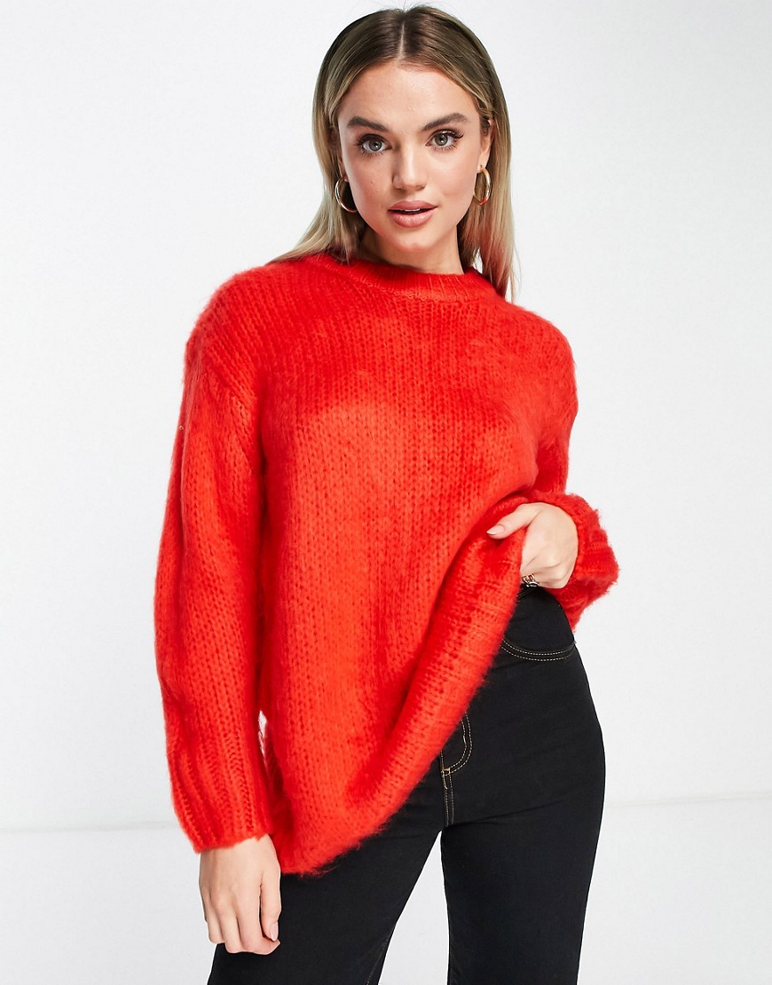 Ladies Sweater Red by Asos GOOFASH