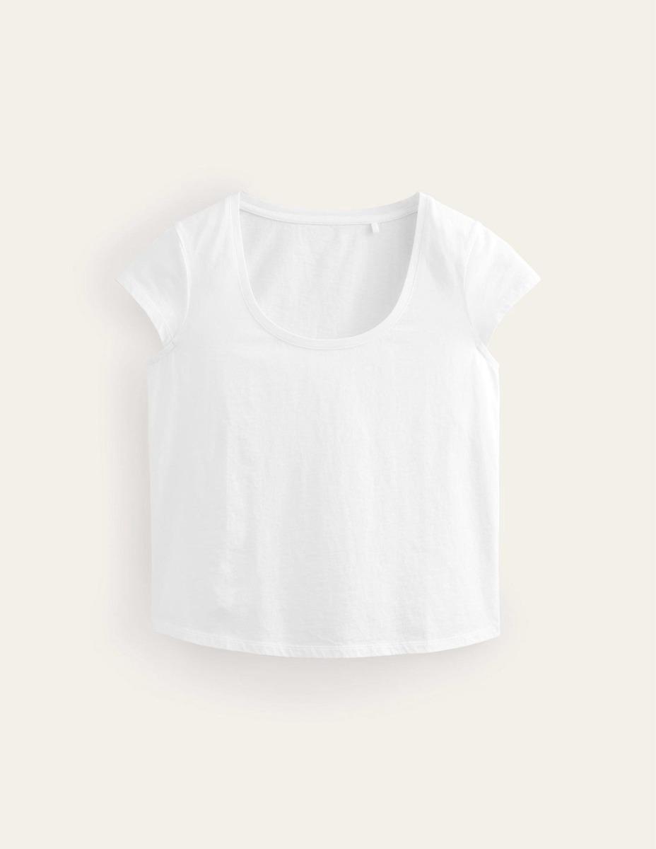 Ladies T-Shirt - White - Boden GOOFASH