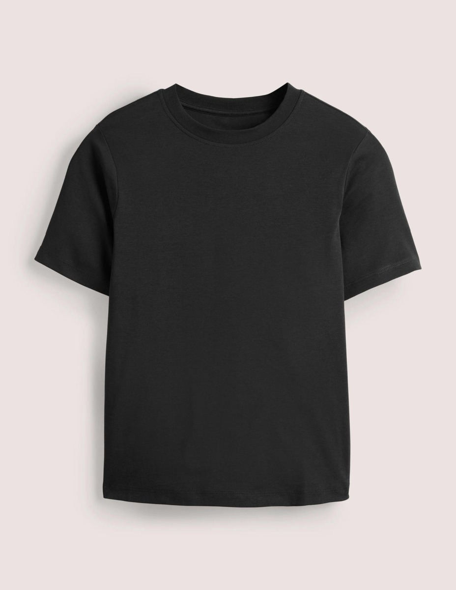 Ladies T-Shirt in Black Boden GOOFASH