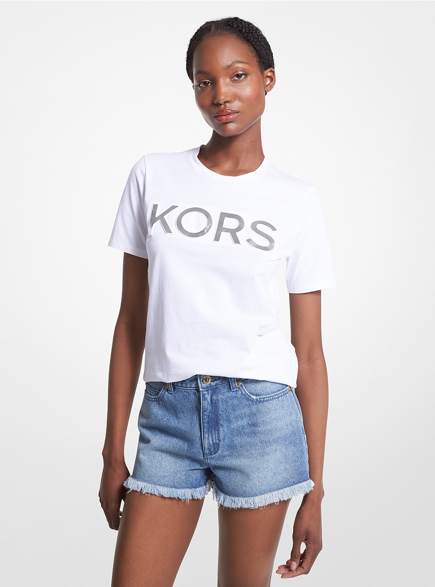 Ladies T-Shirt in White - Michael Kors GOOFASH