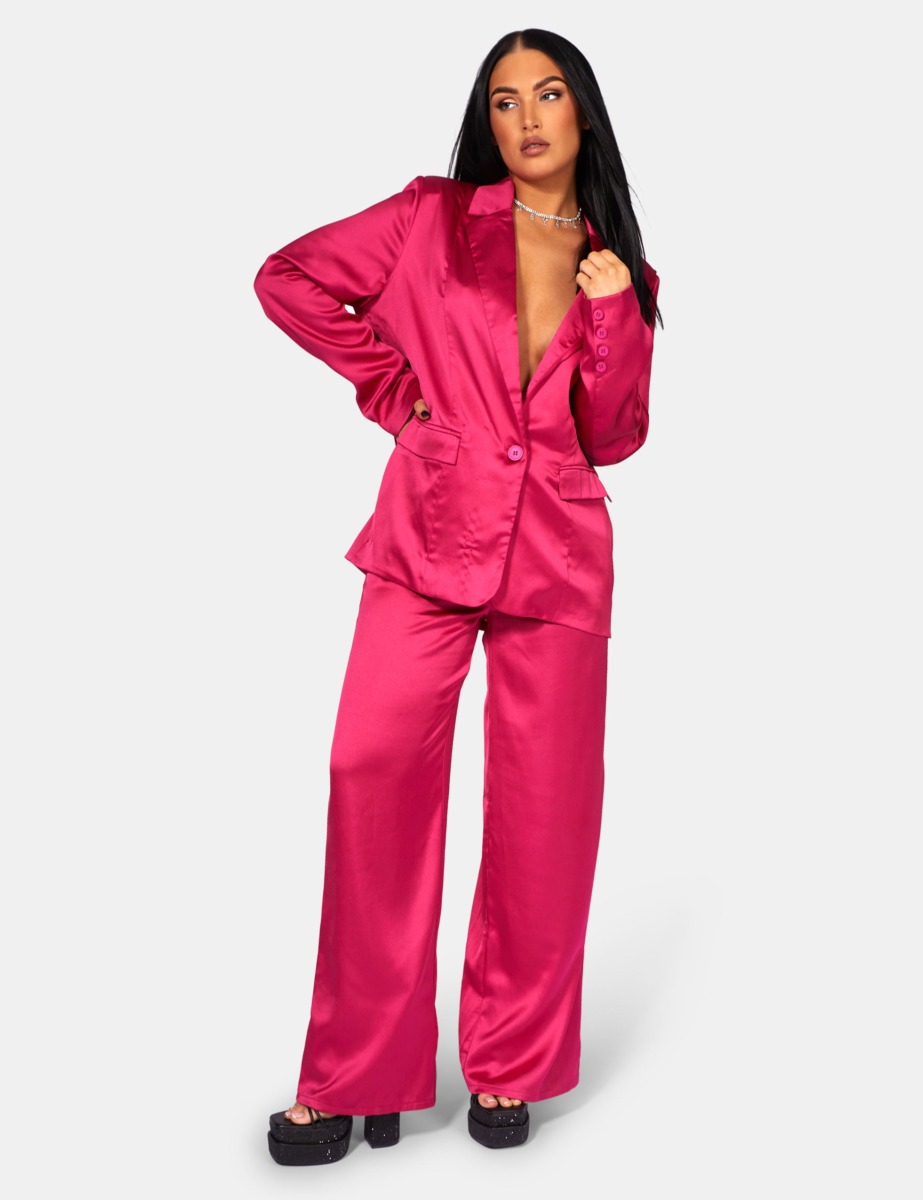 Ladies Tailored Trousers Pink at Public Desire GOOFASH