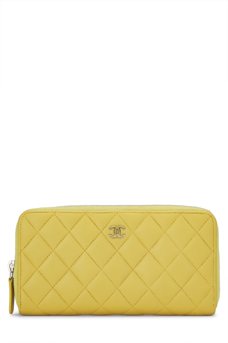 Ladies Wallet Yellow Chanel WGACA GOOFASH