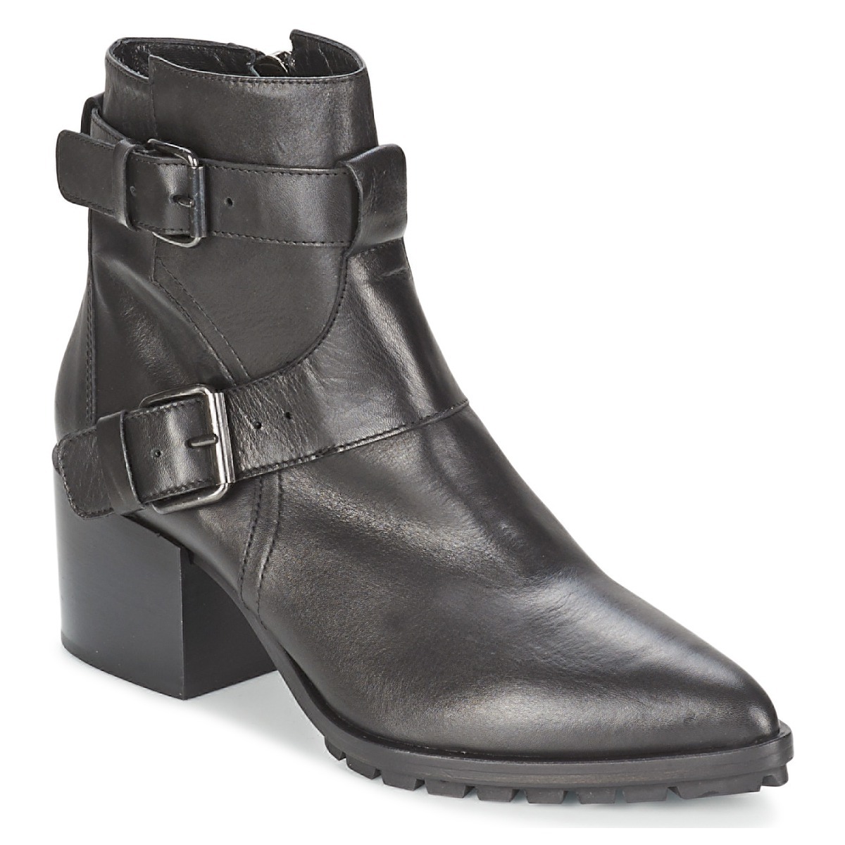 Lady Ankle Boots in Black Strategia Spartoo GOOFASH