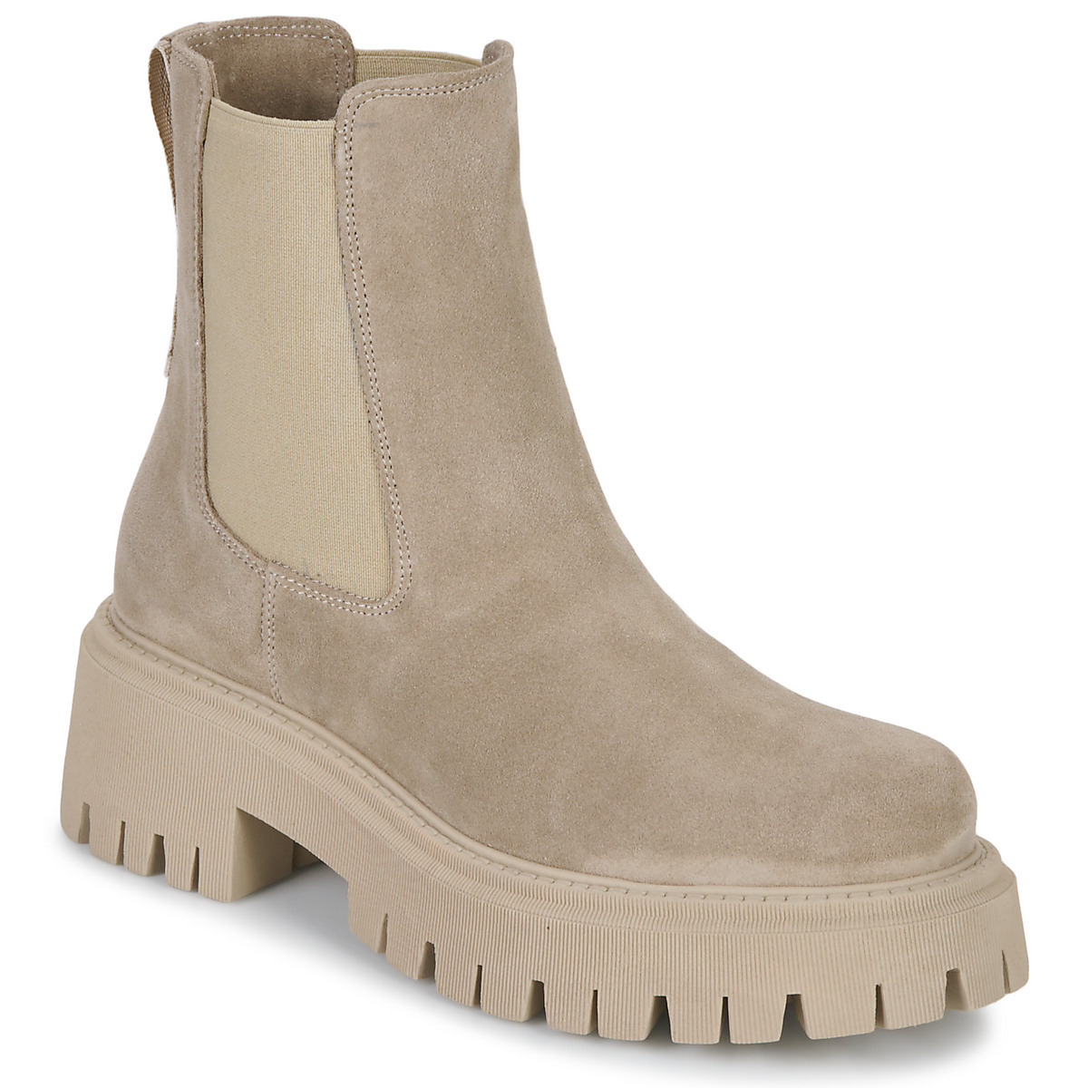 Lady Beige Ankle Boots Minelli - Spartoo GOOFASH