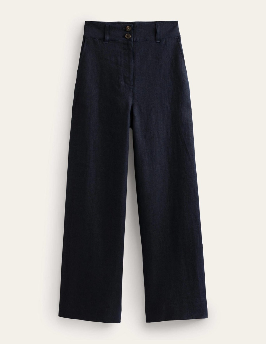 Lady Blue Trousers Boden GOOFASH