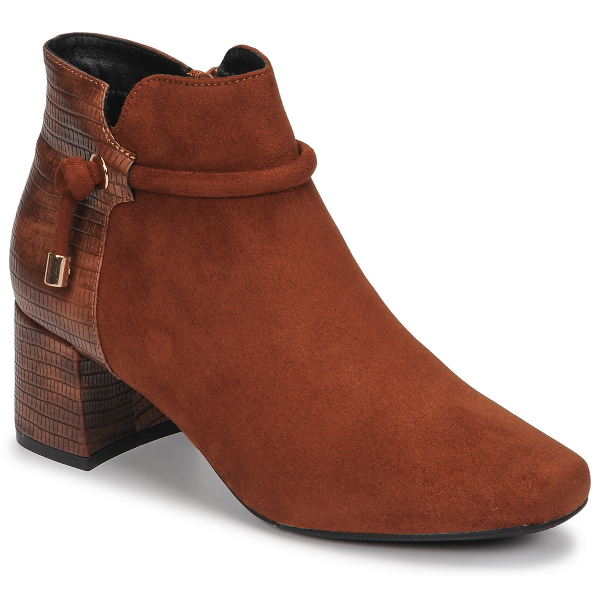 Lady Brown Ankle Boots Spartoo - Moony Mood GOOFASH
