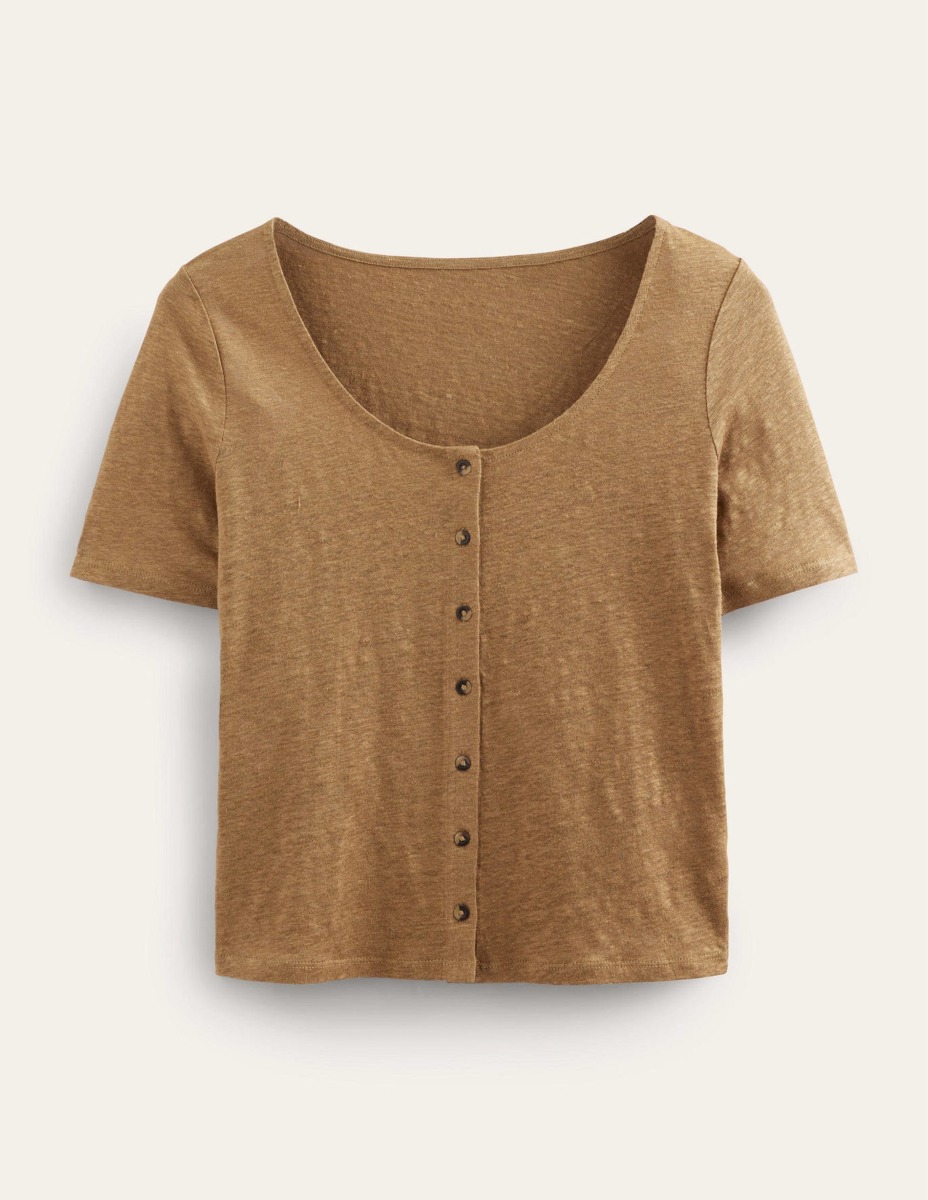 Lady Camel T-Shirt from Boden GOOFASH