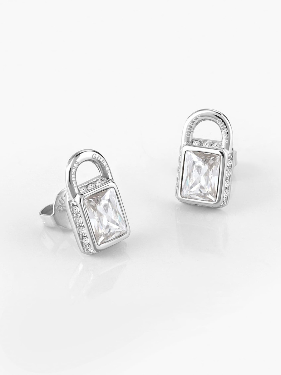 Lady Earrings in Silver at Guess GOOFASH
