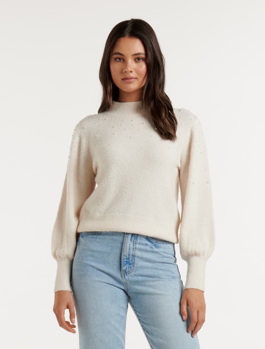 Lady Knitwear in Cream from Ever New GOOFASH
