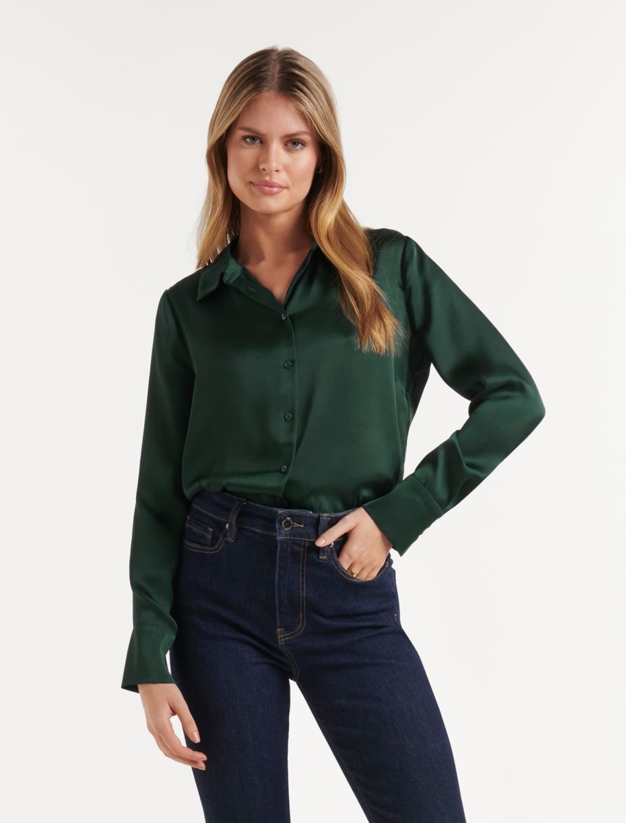 Lady Shirt in Green Ever New GOOFASH