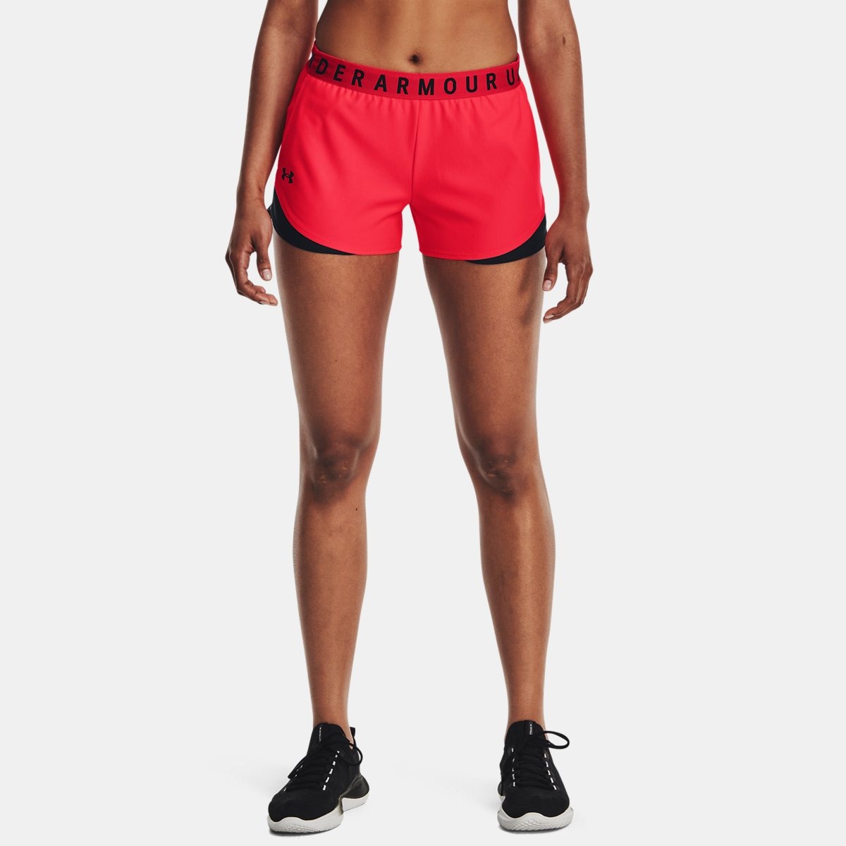 Lady Shorts Red - Under Armour GOOFASH