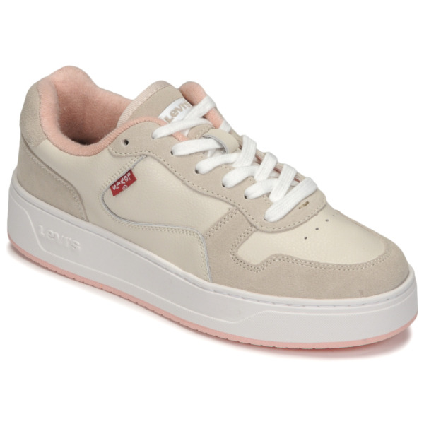 Lady Sneakers in Beige Levi's - Spartoo GOOFASH