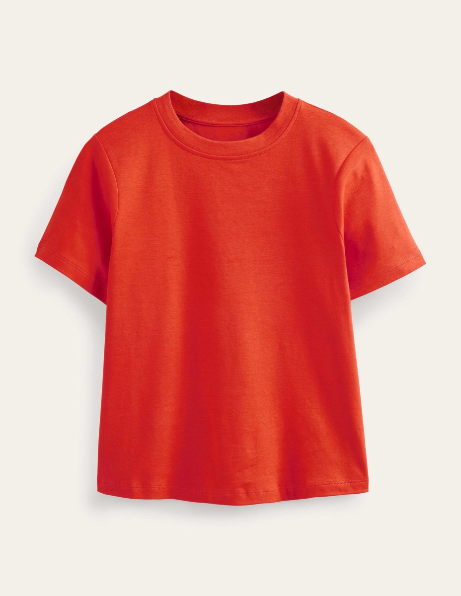 Lady T-Shirt in Red Boden GOOFASH