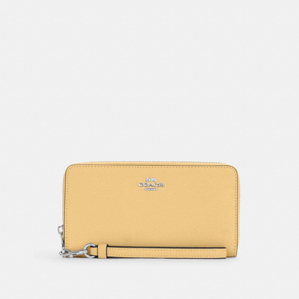 Lady Wallet Yellow by Coach GOOFASH