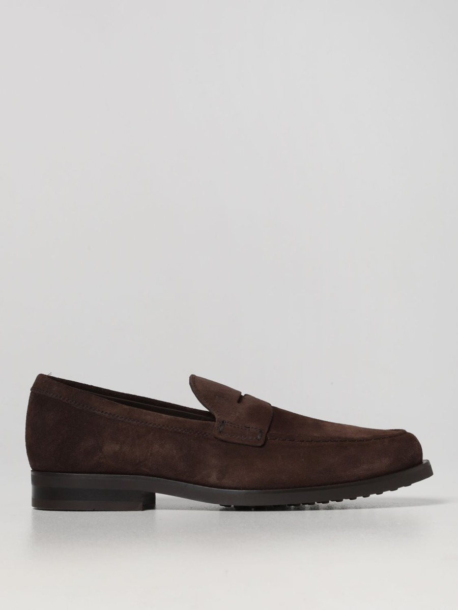Loafers Brown Tods Man - Giglio GOOFASH