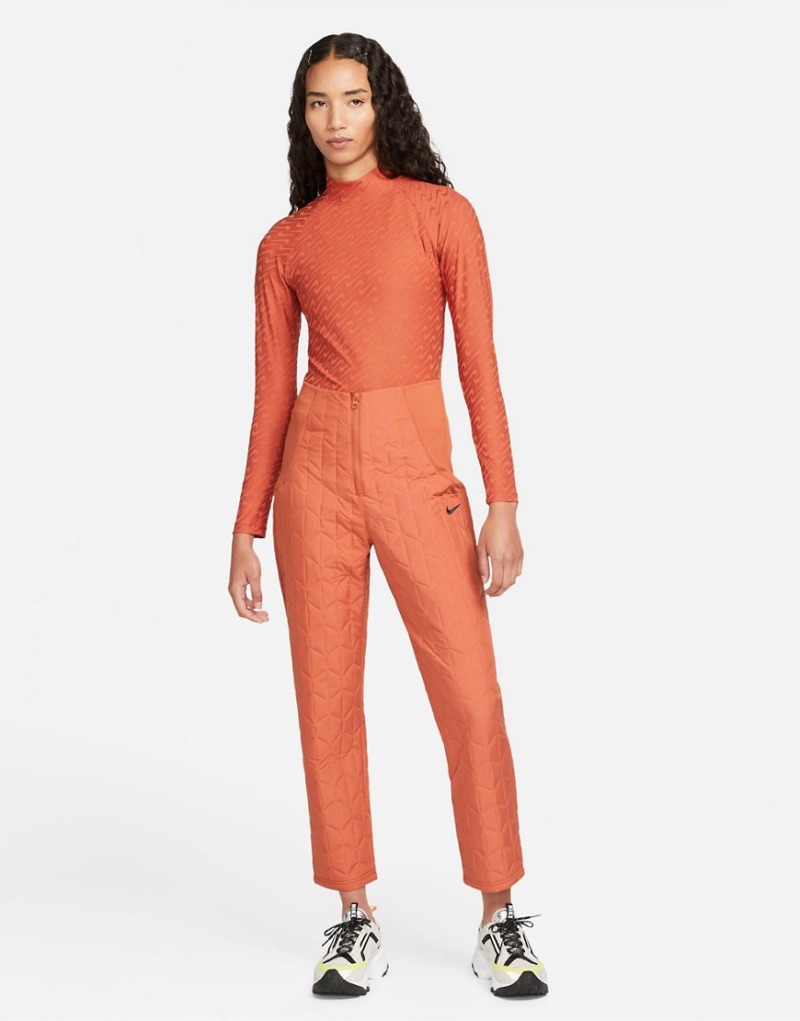 Long Sleeve Top - Orange - Nike - Women - Asos GOOFASH