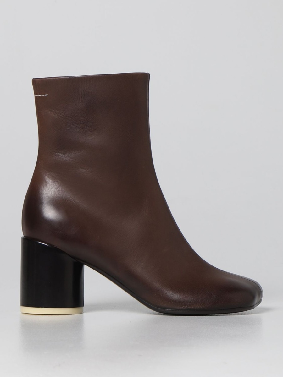 Maison Margiela - Women's Ankle Boots Brown from Giglio GOOFASH