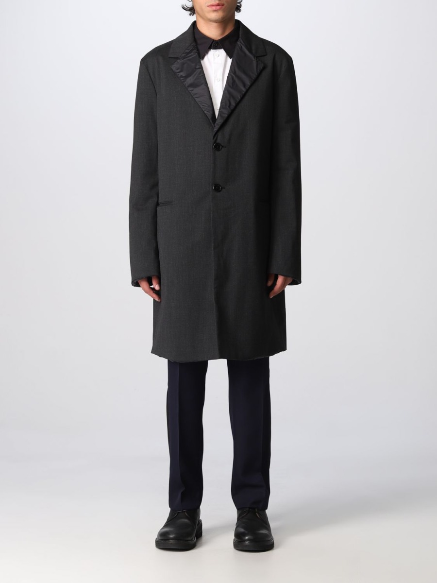 Man Coat Grey - Karl Lagerfeld - Giglio GOOFASH