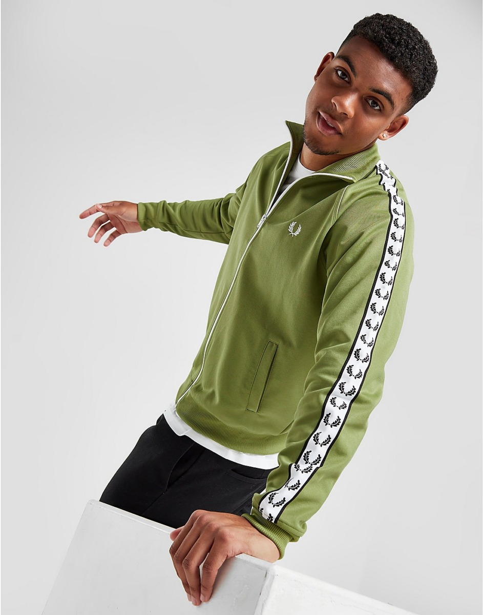 Man Jacket Green JD Sports - Fred Perry GOOFASH
