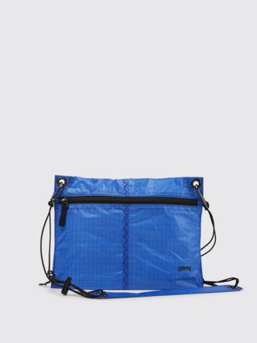Man Shoulder Bag in Blue Giglio Camper GOOFASH