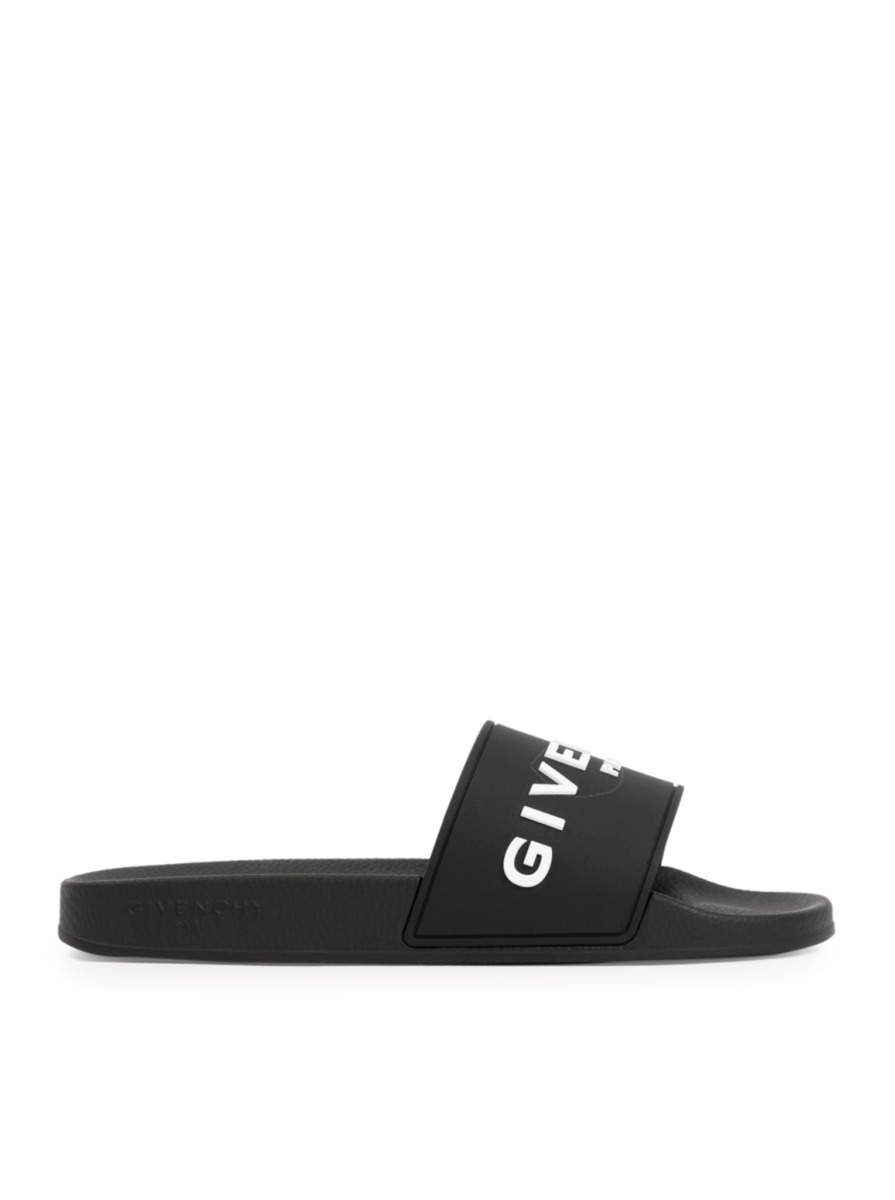 Man Slippers in Black - Givenchy - Suitnegozi GOOFASH