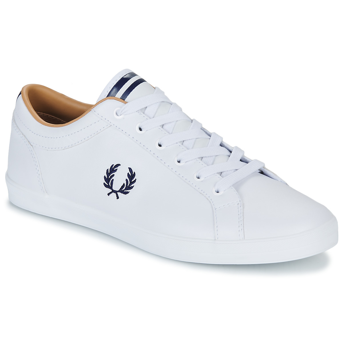 Man Sneakers in White Fred Perry - Spartoo GOOFASH