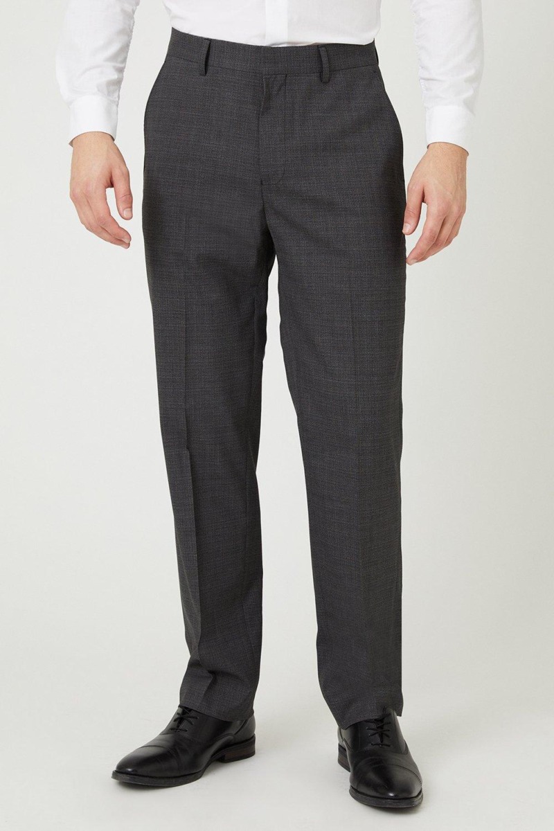 Man Suit Trousers Grey Burton GOOFASH