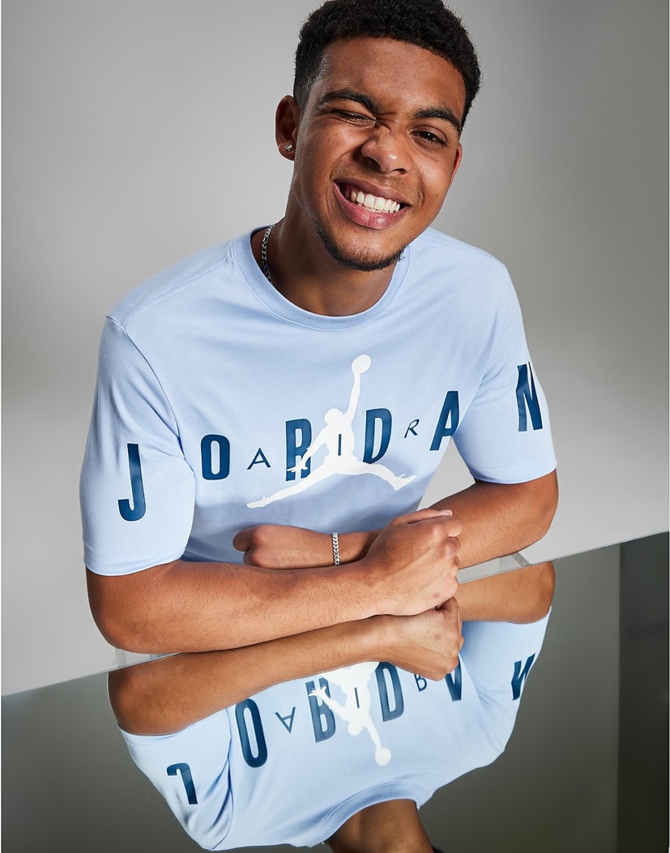 Man T-Shirt Blue - Jordan - JD Sports GOOFASH