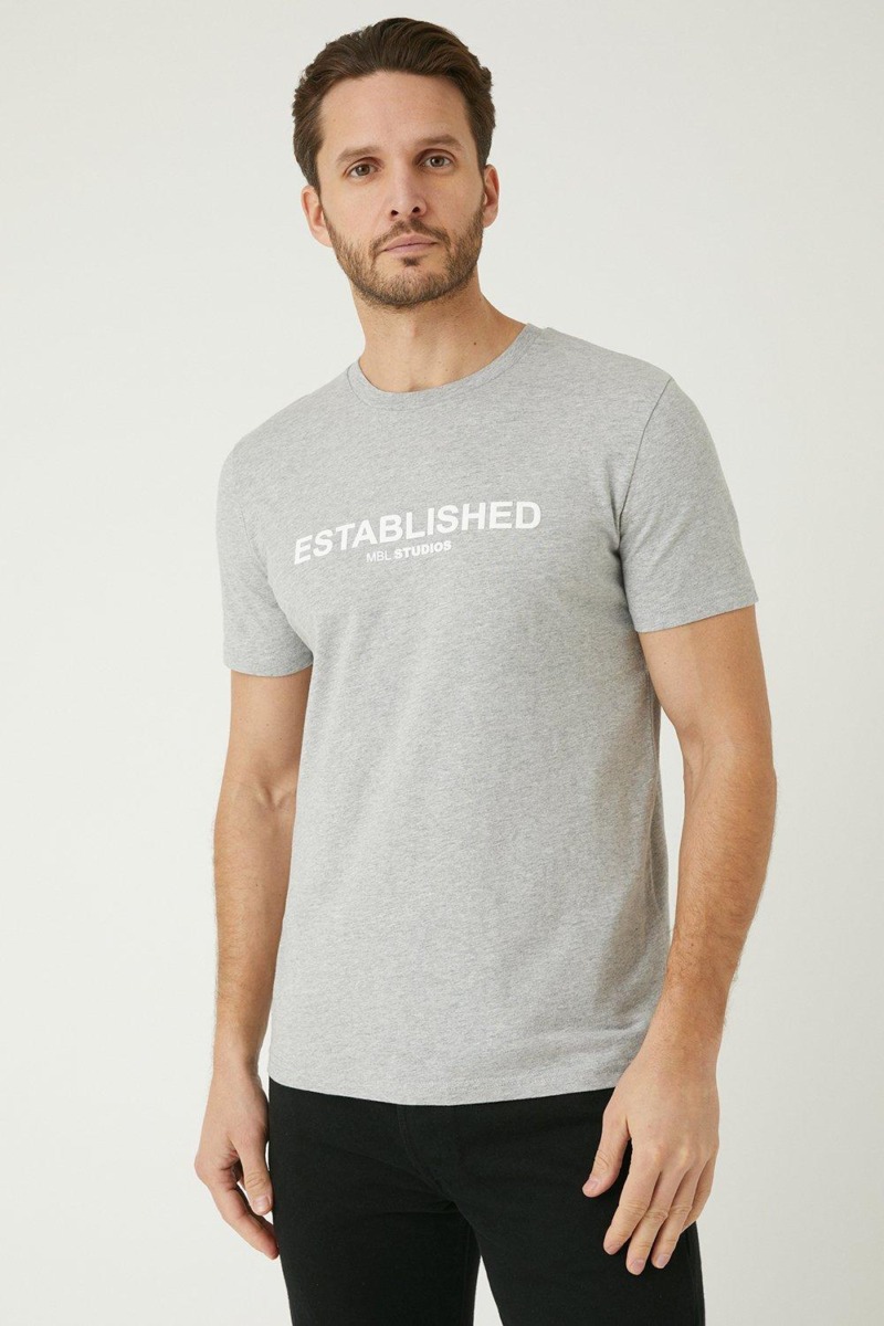 Man T-Shirt Grey - Burton GOOFASH