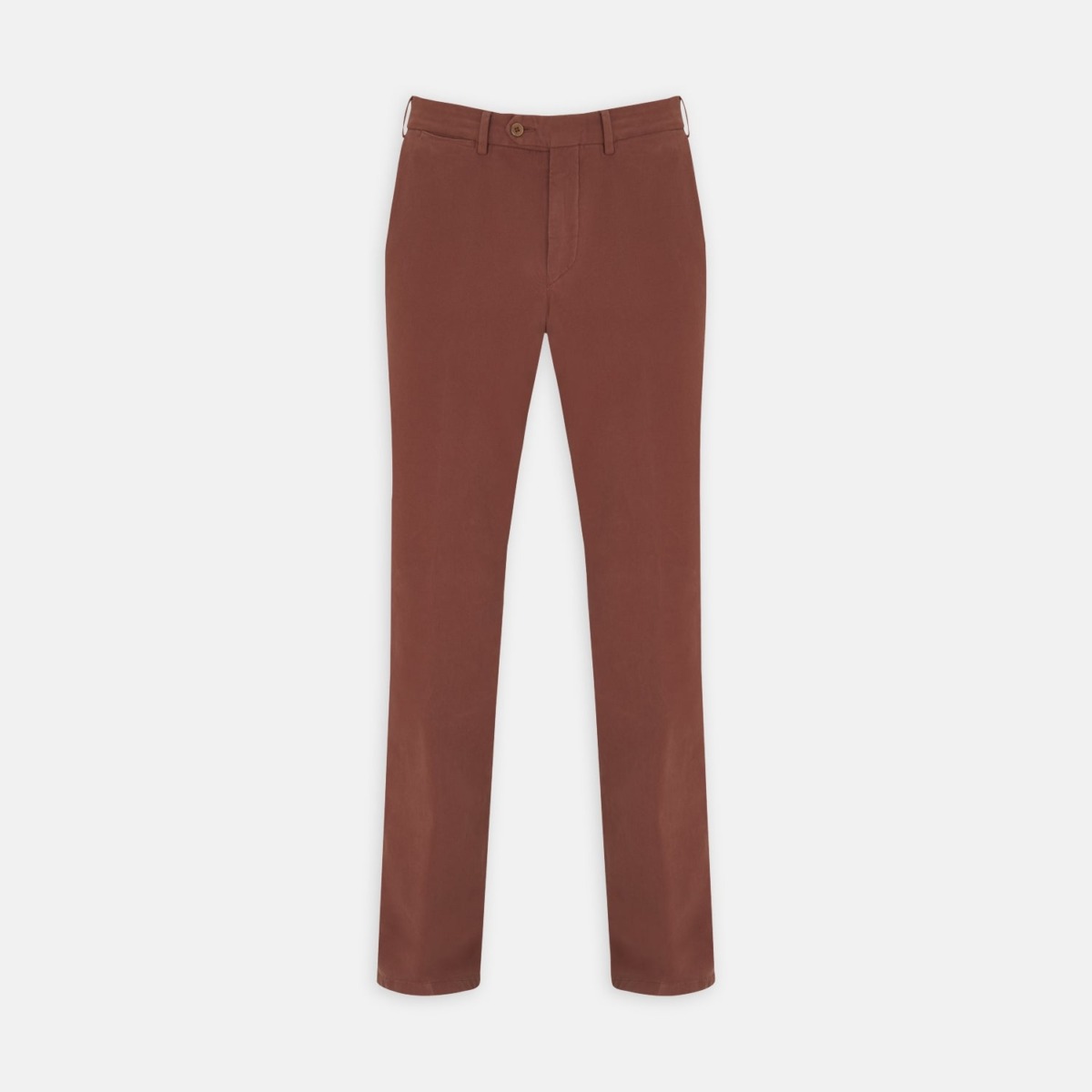 Man Trousers in Brown Turnbull And Asser GOOFASH