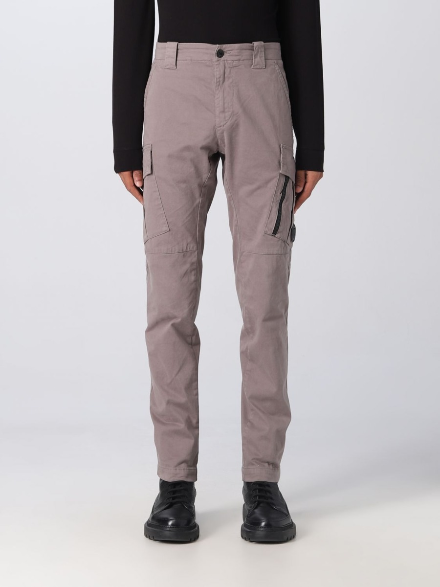 Man Trousers in Grey - C.P. Company - Giglio GOOFASH