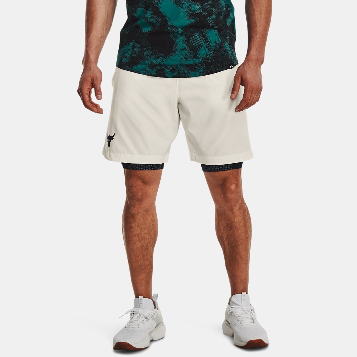 Man White Shorts from Under Armour GOOFASH