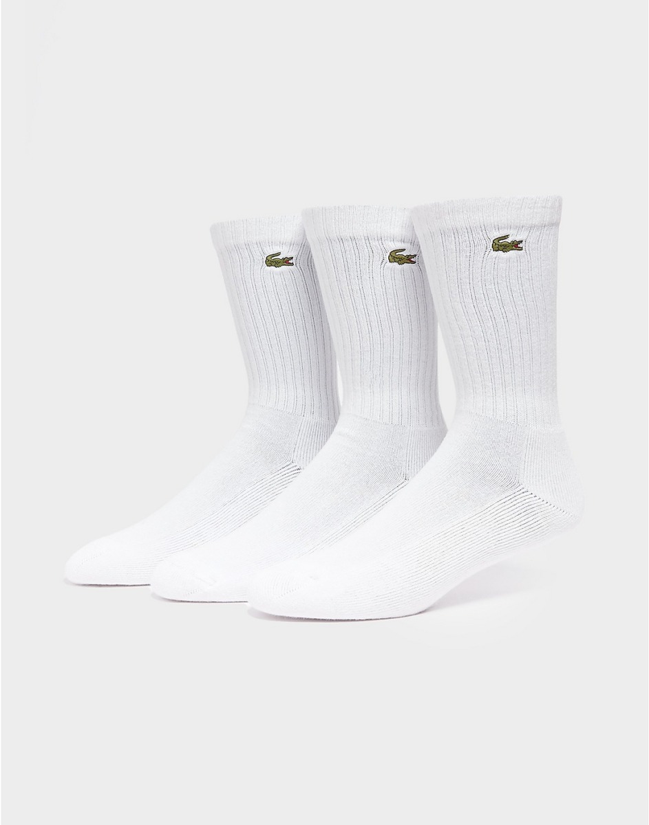 Man White Socks Lacoste JD Sports GOOFASH