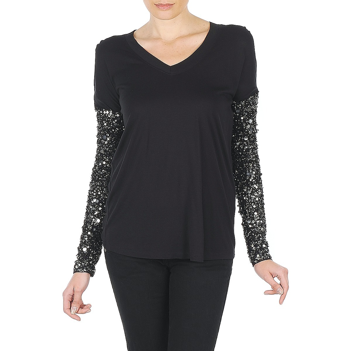 Manoush Lady T-Shirt in Black from Spartoo GOOFASH