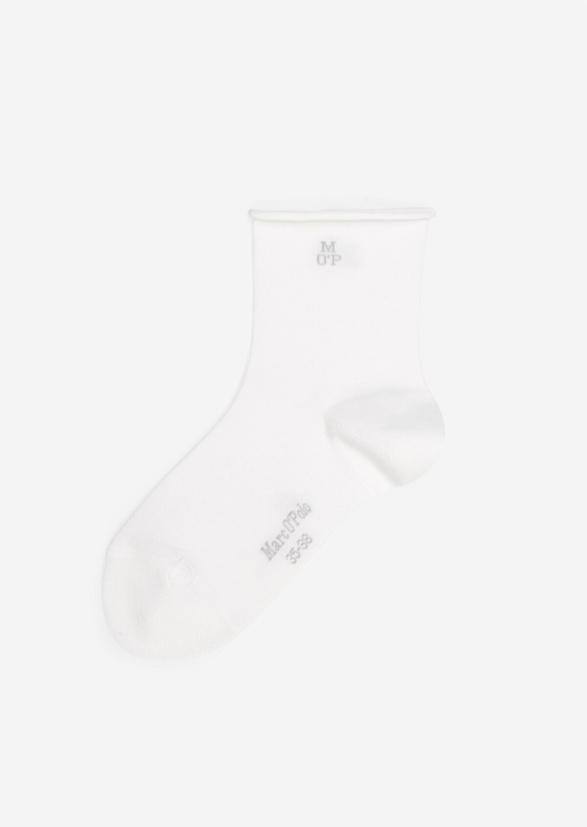 Marc O Polo Women White Quarter Socks Womens SOCKS GOOFASH
