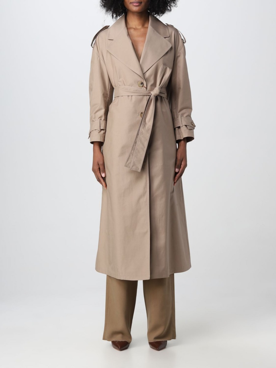 Max Mara the Cube Lady Trench Coat Camel - Giglio GOOFASH