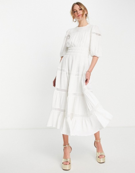 Maxi Dress White - Asos - Woman GOOFASH